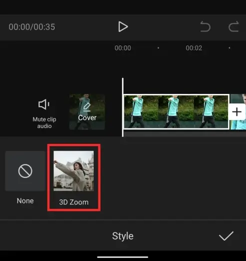 3d zoom effect without capcut