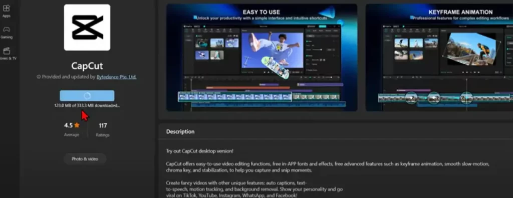 download capcut for pc