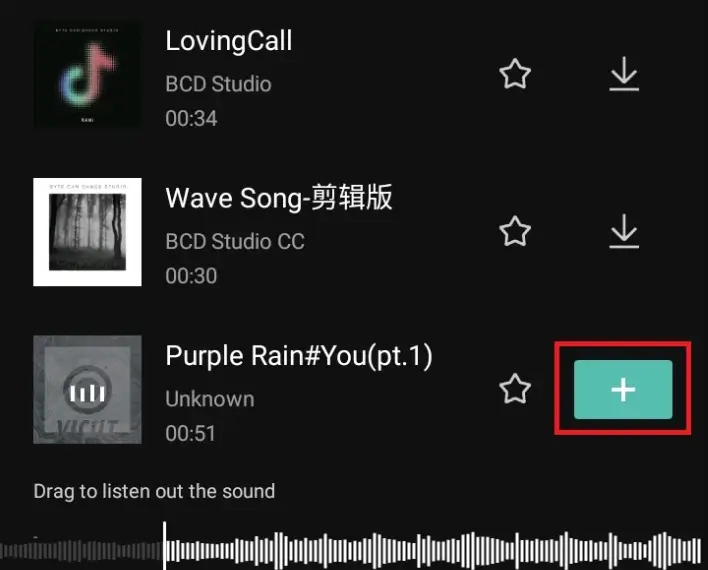 capcut background music