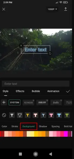 text in capcut