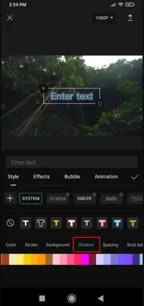 how to add text