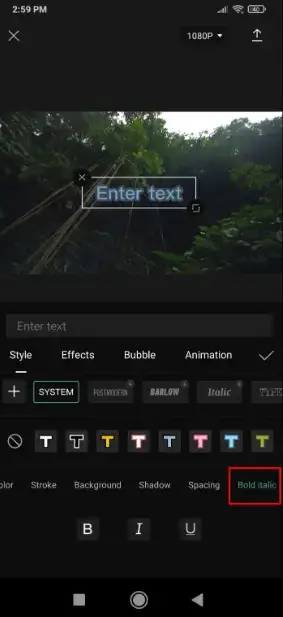 how to add text