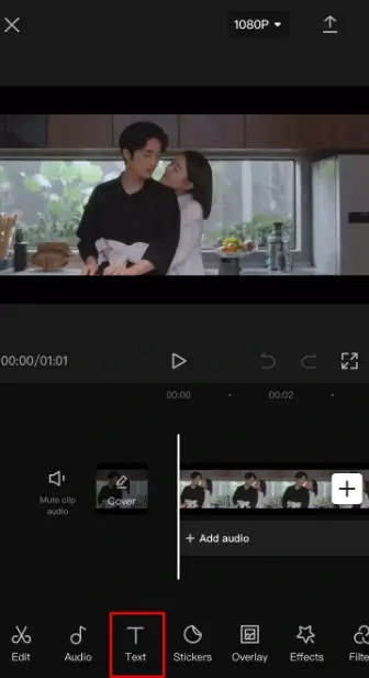 add text in capcut