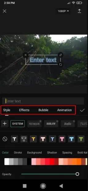 add text on capcut