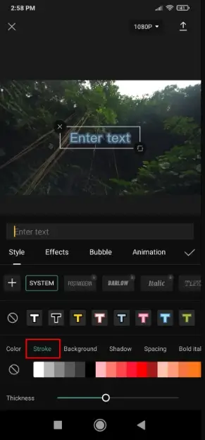 text in capcut