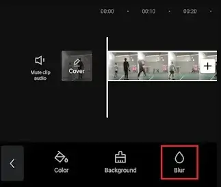 how to do the blur effect on capcut