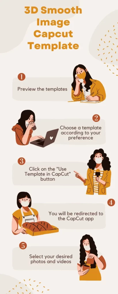 3d smooth image transition capcut template