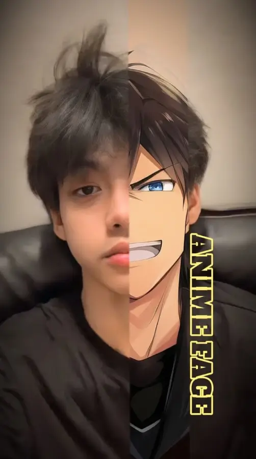 ANIME FACE CAPCUT TEMPLATE