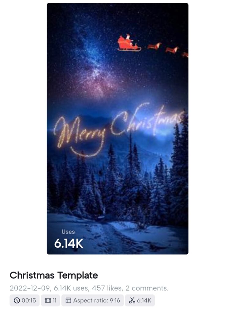 Christmas CapCut Templates